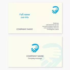 Two Hands Logo Business Card Template