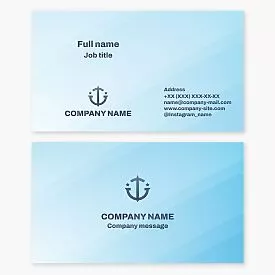 Anchor Logo Business Card Template