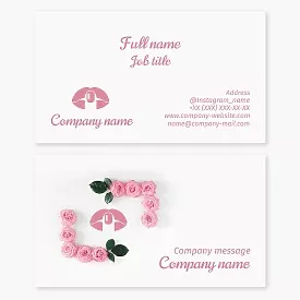 Nails. Business Card Template