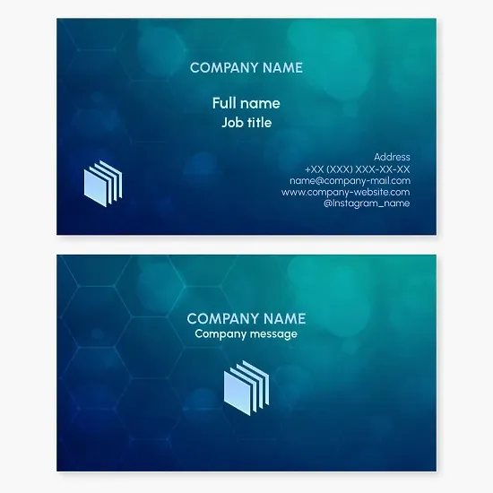 Business card template. Abstract. Panel materials. Chipboard. Fiberboard. Plywood.
