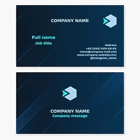 Business card template. Abstract. Harmonious entry of the company into the target market. The company's forward movement into the global market.