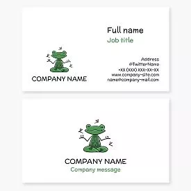 Yoga Business Card Template