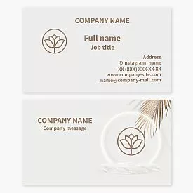 Generic Plant Themed Business Card Template