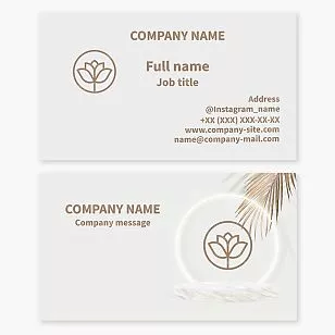 Generic Plant Themed Business Card Template