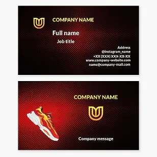 Business card template Sports accessories