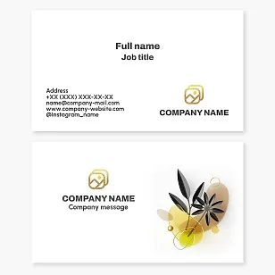 Business card template. Art gallery. Photo exhibition. Art studio.