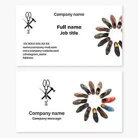 Cobbler Business Card, Shoe repair