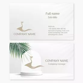 Business card template. Exhibition center. Art house. Art gallery.