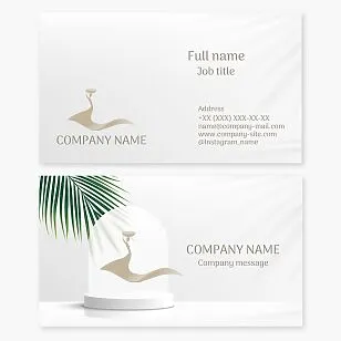 Business card template. Exhibition center. Art house. Art gallery.