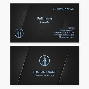 Business card template. Real estate: construction, sales, development.