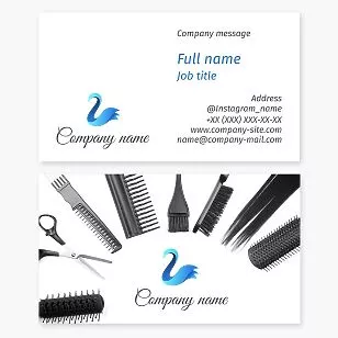 Hair Stylist Business Card Template