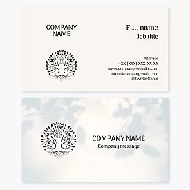 Yoga business card template