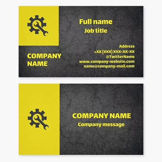 Business card template Repair