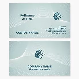 Head Tech Logo Business Card Template