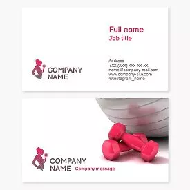 Fitness Business Card Template