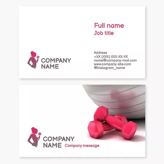 Fitness Business Card Template