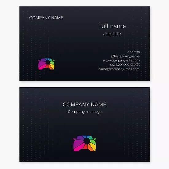 Colorful Car Icon | Automotive Business Card Template