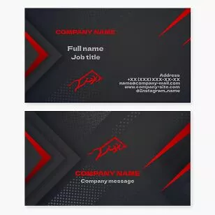 Abstract Bull Business Card Template