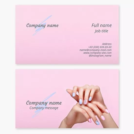 Nail Salon Business Card Template