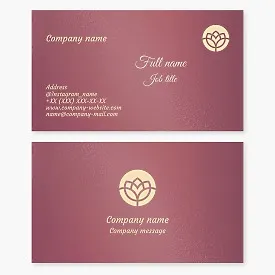 Stunning Abstract Flower Logo Business Card Template