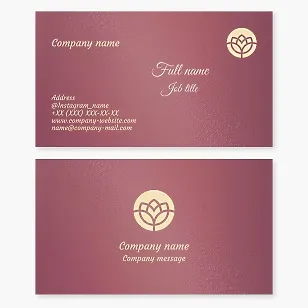Stunning Abstract Flower Logo Business Card Template