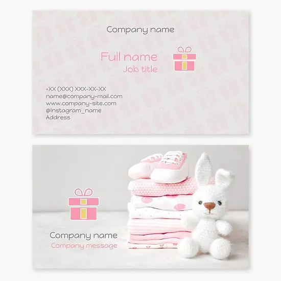 Baby Store Business Card Template