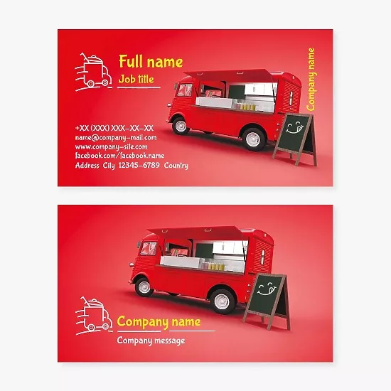 Food Truck Business Card