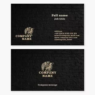 Professional Stone Masonry Business Card Template