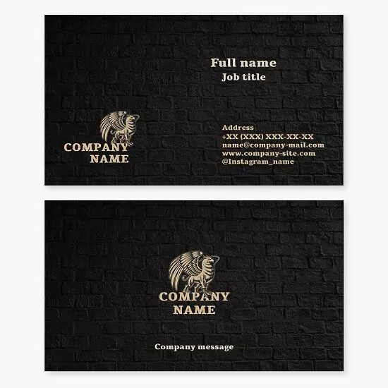 Professional Stone Masonry Business Card Template