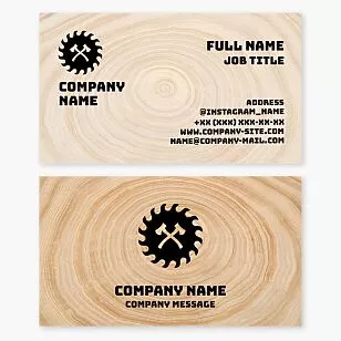 Woodworker Business Card Template