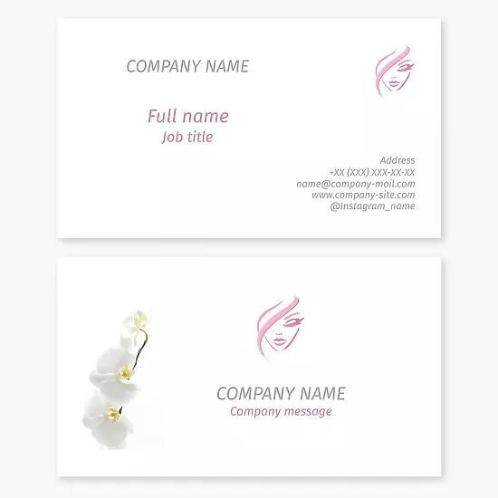 Beauty Business Card Template