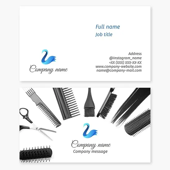 Hair Stylist Business Card Template