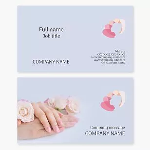 Nail Salon Business Card Template