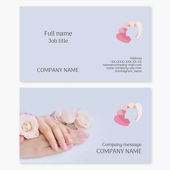 Nail Salon Business Card Template