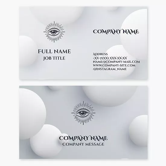 Eye Logo Business Card Template