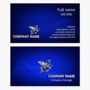 Fish Business Card Template