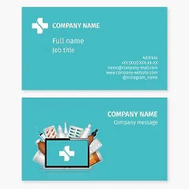 Pharmacy business card template