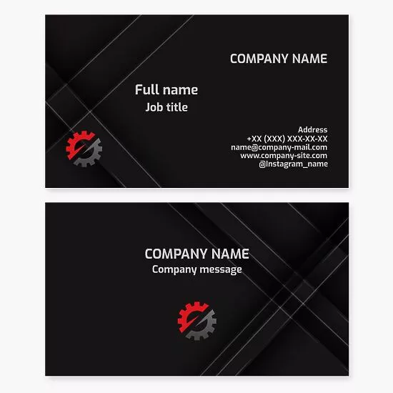 Engineering Business Card Template