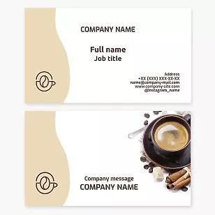 Cafe Business Card Template