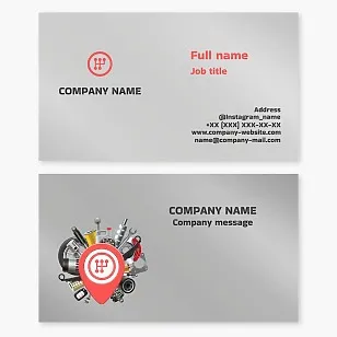 Auto Parts Business Card Template