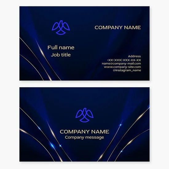 Business card template. A bird in flight. A symbol of freedom, striving for higher ideals, inspiration, and spiritual flight.