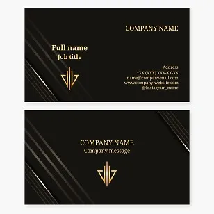 Business card template. Real estate. Construction.