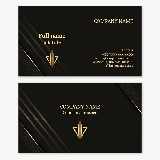 Business card template. Real estate. Construction.