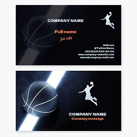 Basket Ball Business Card Template