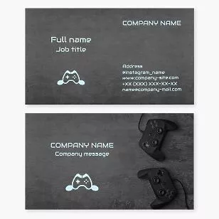 Gaming Controller Business Card Template