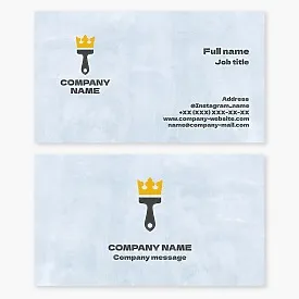 Business card template "Painting services"
