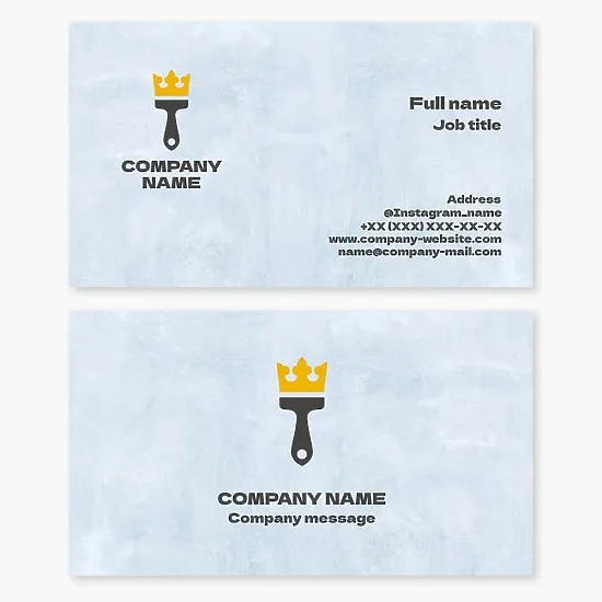Business card template "Painting services"