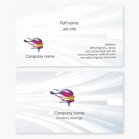 Colorful Face Paint Logo | Art Business Card Template
