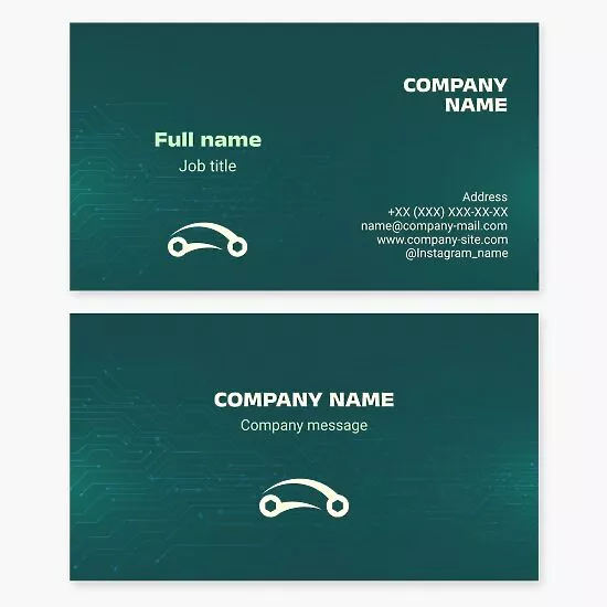 Technology Business Card Template