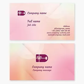 Gift Tag Logo | Gift Shop Business Card Template